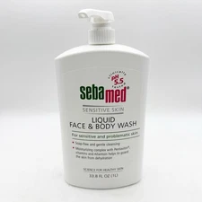 NEW Sebamed Liquid Face & Body Wash for Sensitive Skin 1 Liter