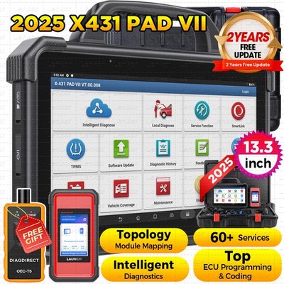 2025 LAUNCH X431 PAD VII ELITE PAD 7 Pro Car Diagnostic Scanner Key Programming
