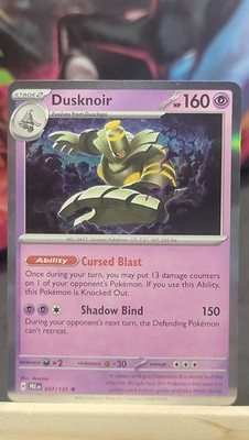Dusknoir 037/131 Holo PRE SV: Prismatic Evolutions Rare NM-MP