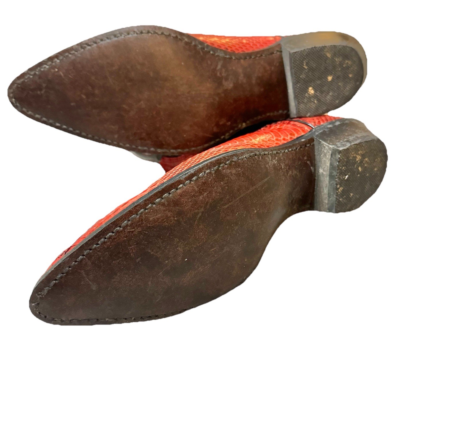 Dan Post Women's Vintage Exotic Red Python Snake … - image 3