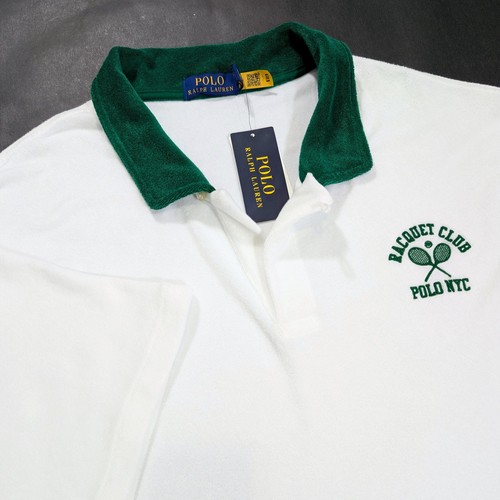 Polo Ralph Lauren Standard Fit Terry Graphic Polo Shirt Tennis Shirt Size 2XL