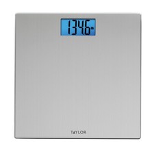 Taylor Digital Scales for Body Weight, High 400 LB Capacity, Brushed Stainles...