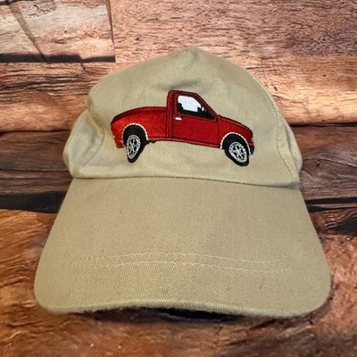 Dan Dee Hat Collector's Choice Men's Adjustable Khaki Red Pickup Truck Cap