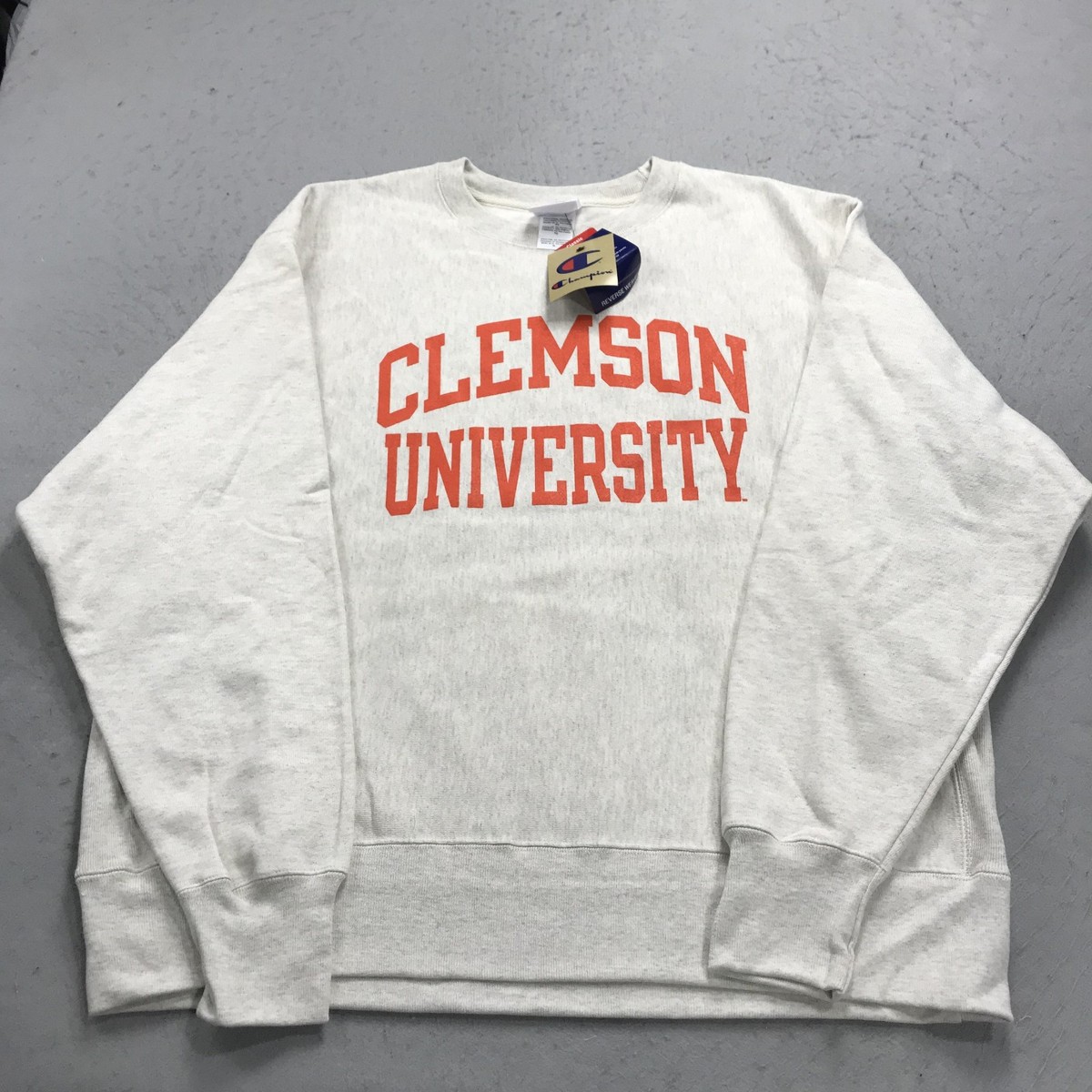 Clemson Tigers Sweatshirt Mens XL Champion Reverse Weave Crewneck 