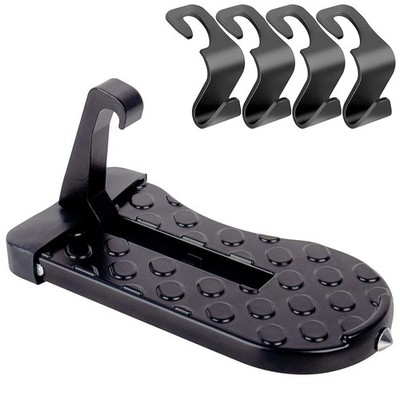 CTDMJ Faltbare Auto Tür Pedal Trittbretter und 4 schwarze 