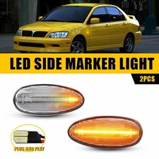 Pair Front Side Marker Turn Lights For 2002-2006 Mitsubishi Lanceroutlander Eaw
