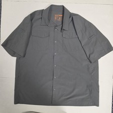 5.11 Tactical Shirt Mens XL Gray Short Sleeve Button Front Tactical Workwear
