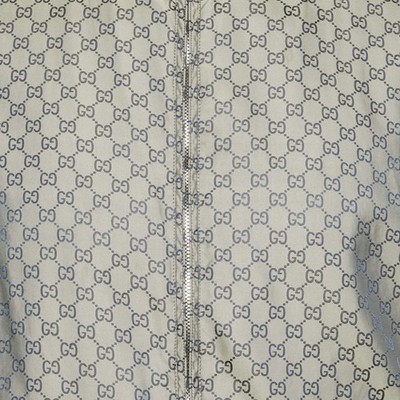 Gucci Grey GG Monogram Synthetic Bomber Jacket M | eBay