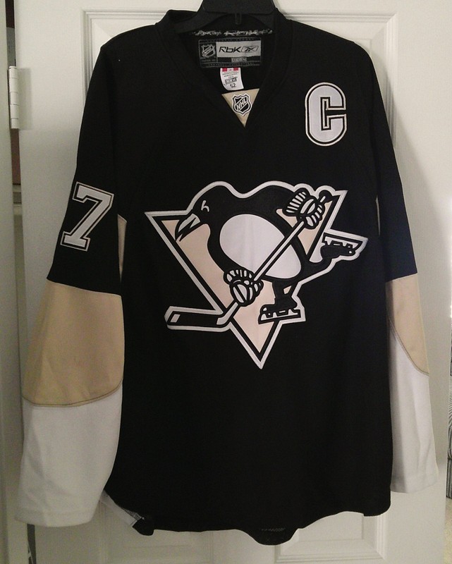 NHL Reebok Pittsburgh Penguins #87 Sidney Crosby Jersey Size 52 Large 