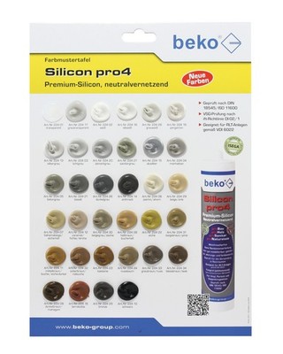 beko Silicon pro4 310 ml Premium Silikon in verschiedenen Farben Naturstein Bau