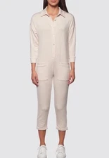 BLEUSALT / The Jumpsuit in Tan size 3 10/12 Large New   super soft l3