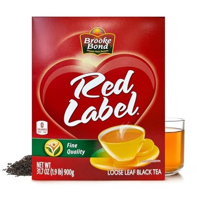 Brooke Bond Red Label Loose Leaf Black Tea 900g  (1.9lbs)  Free Shipping