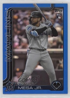 2025 Topps Update Blue Rainbow Foil 125/150 Victor Mesa Jr #US220 Rookie RC 10h2