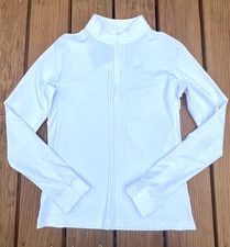 New Samshield Camille Long Sleeve Show Shirt in White (Women's XL) - MSRP $258