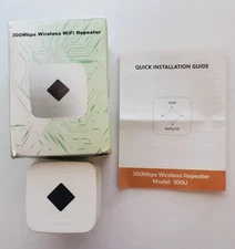 2.4GHz 300Mbps WiFi Extender Repeater Internet Booster Quick Setup New Open Box