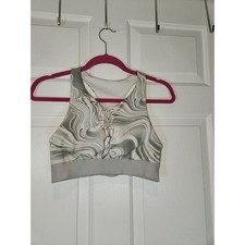 Women's sz M Gray Athletic Sports Bra by Pink Victoria's Secret Ultimate Padded