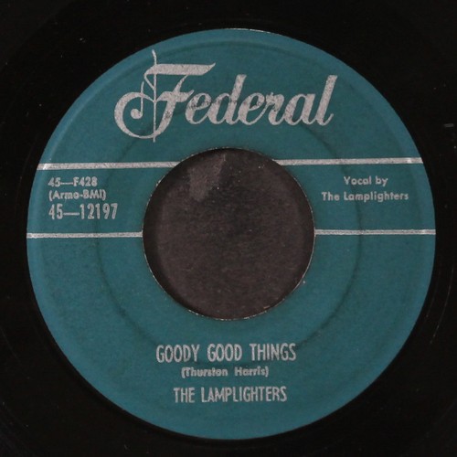LAMPLIGHTERS: goody goody things / yum yum FEDERAL 7" Single 45 RPM - Picture 2 of 2