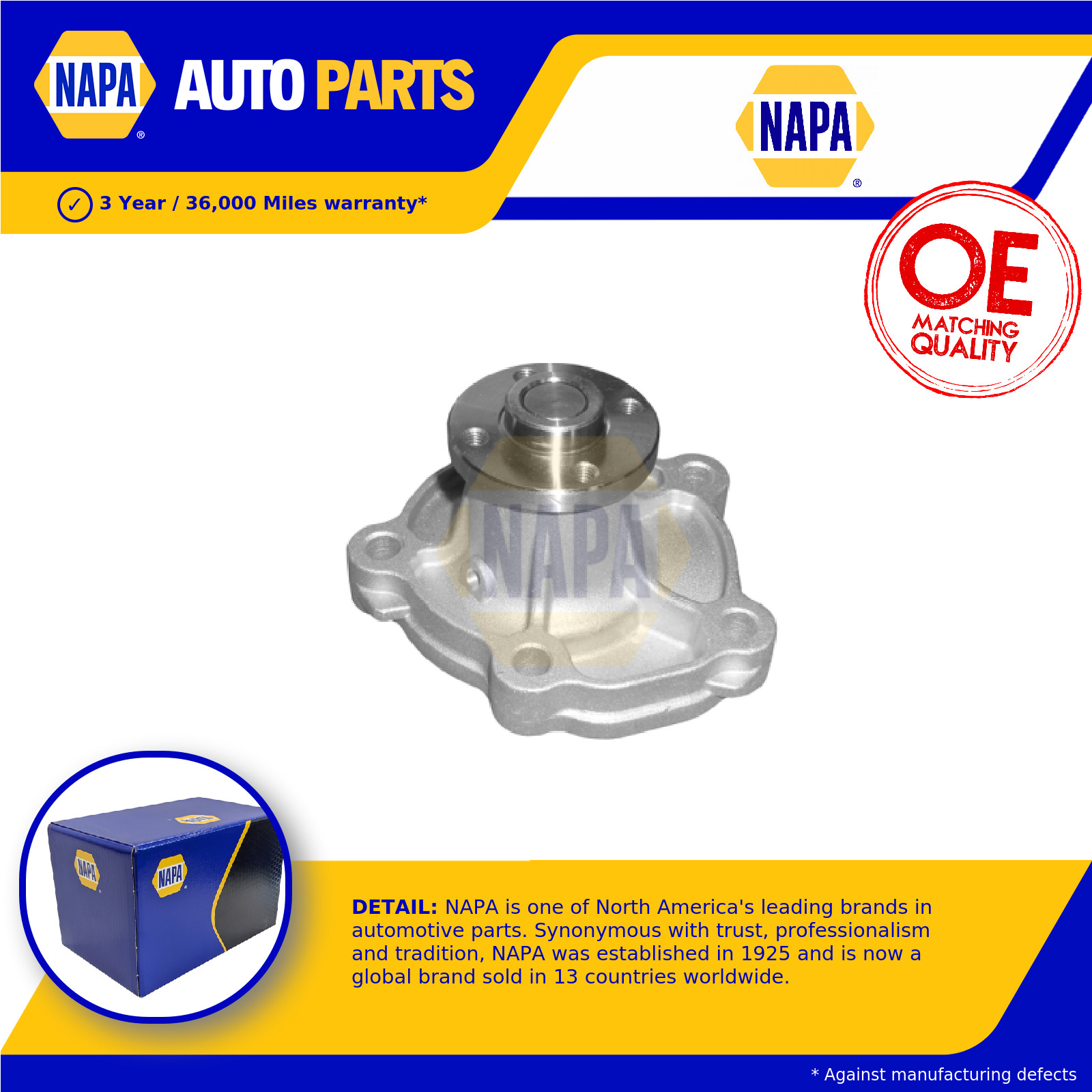 Water Pump fits SUZUKI VITARA LY 1.6 2015 on M16A Coolant NAPA 1740069G00 New