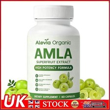 Alevia Organic Amla Superfruit Capsules,Vegan, GMO-Free, 60 Capsules (1PCS) NEW?