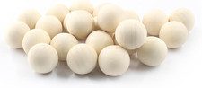 50 Pcs Wooden round Ball 1 Inch Unfinished Natural Wood Balls Wooden