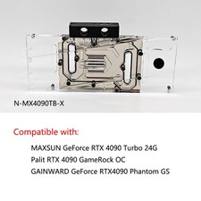 GPU Water Block For MAXSUN GeForce RTX 4090 Turbo 24G/Palit RTX 4090 GameRock OC