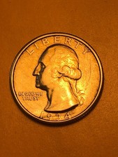 1934-P  Washington Silver Quarter Nice EF-AU Circ., Lot 43808, Free shipping.