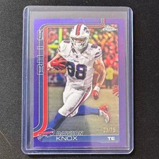 ☕️MK 2025 TOPPS CHROME PURPLE REFRACTOR DAWSON KNOX /75