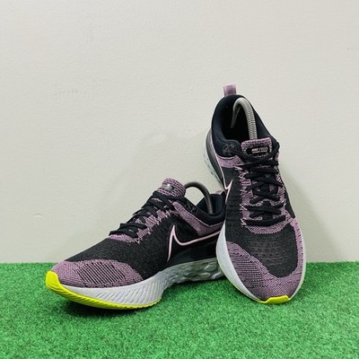 Nike React Infinity Run Flyknit 2 Running Shoes Violet/Black CT2423-500 Womens 9