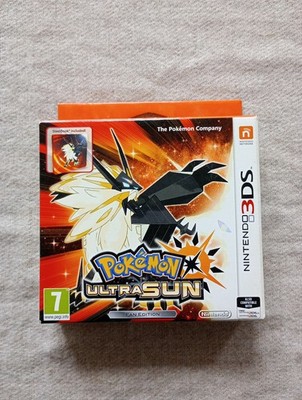 Pokemon Ultrasonne Fan Edition 3DS CIB Steelbook Spiel Umkarton Gebrauchsspuren UK PAL