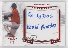2019 Leaf Trinity Auto Inscriptions Red 6/7 Enoli Paredes #A-EP1 Auto 1mx6