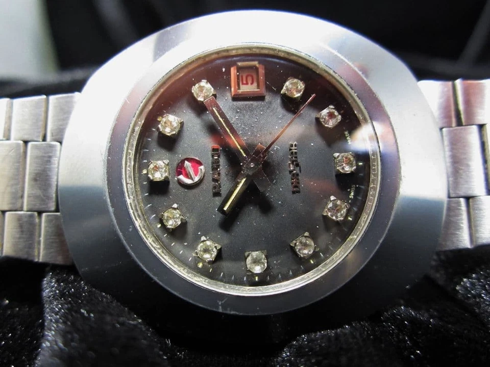 Rado Diastar Automatic Watch Black Dial Mens Stainless Steel Swiss Made Luxury - Image 3 of 4