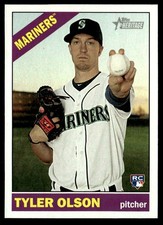 2015 Topps Heritage High Number #613 Tyler Olson Seattle Mariners Rookie