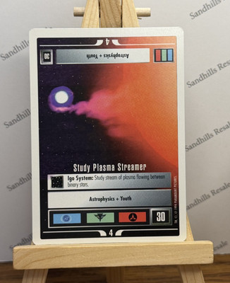 Star Trek CCG * Study Plasma Streamer Card * 1994 * 1st Edition * White Border