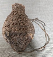 Paiute Water Or Seed Basket 19th Century, With Cording