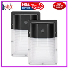 Led Mini Wall Pack With Dusk To Dawn Photocell 13w 5000k 1430lm 100w Incandesce