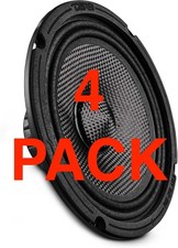 4 PACK DS18 PRO-CF6.4SLN 6.5" Slim Motorcycle Speaker 150W RMS 4-Ohm CarbonFiber