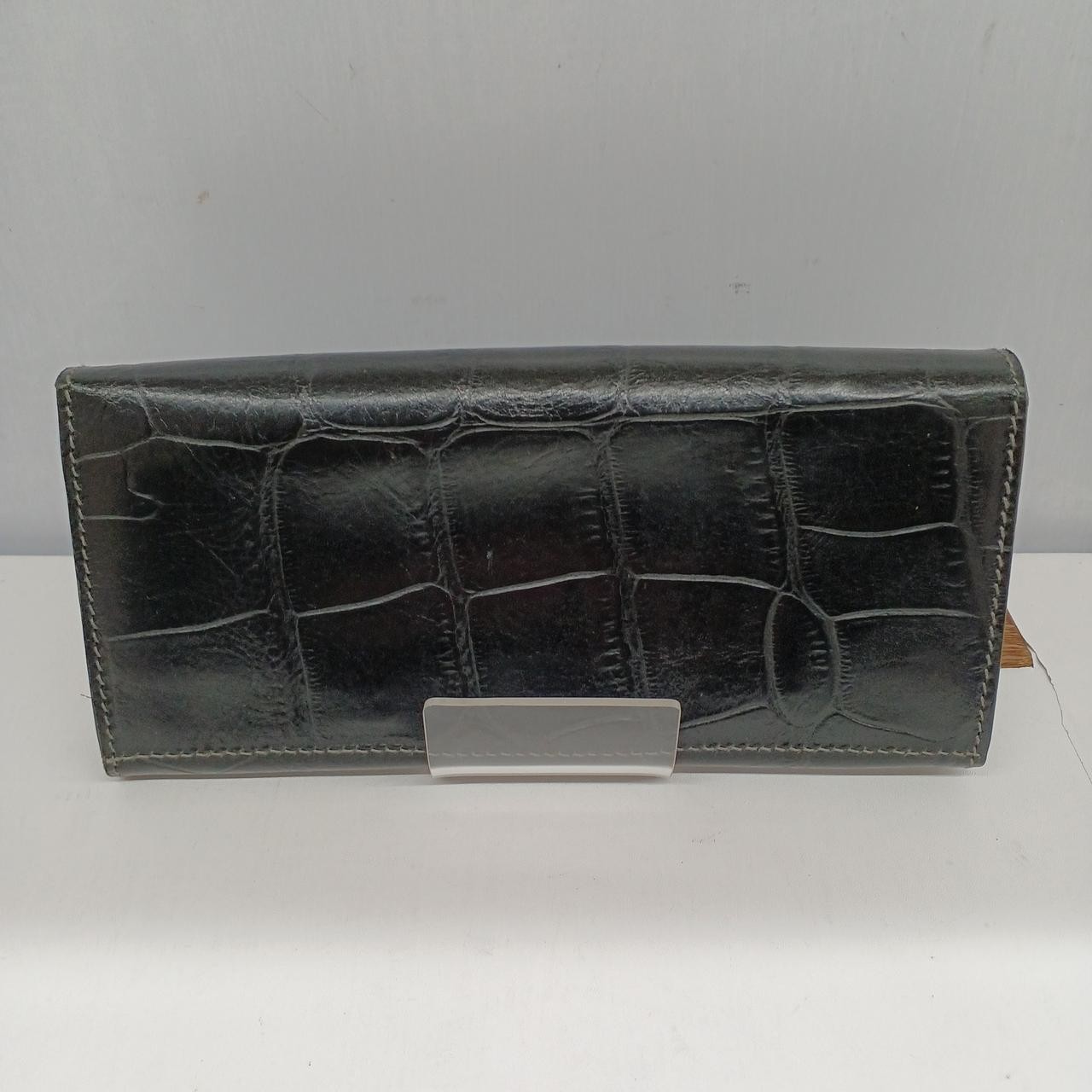 Crocodile pattern long wallet Model Black IL BISO… - image 2