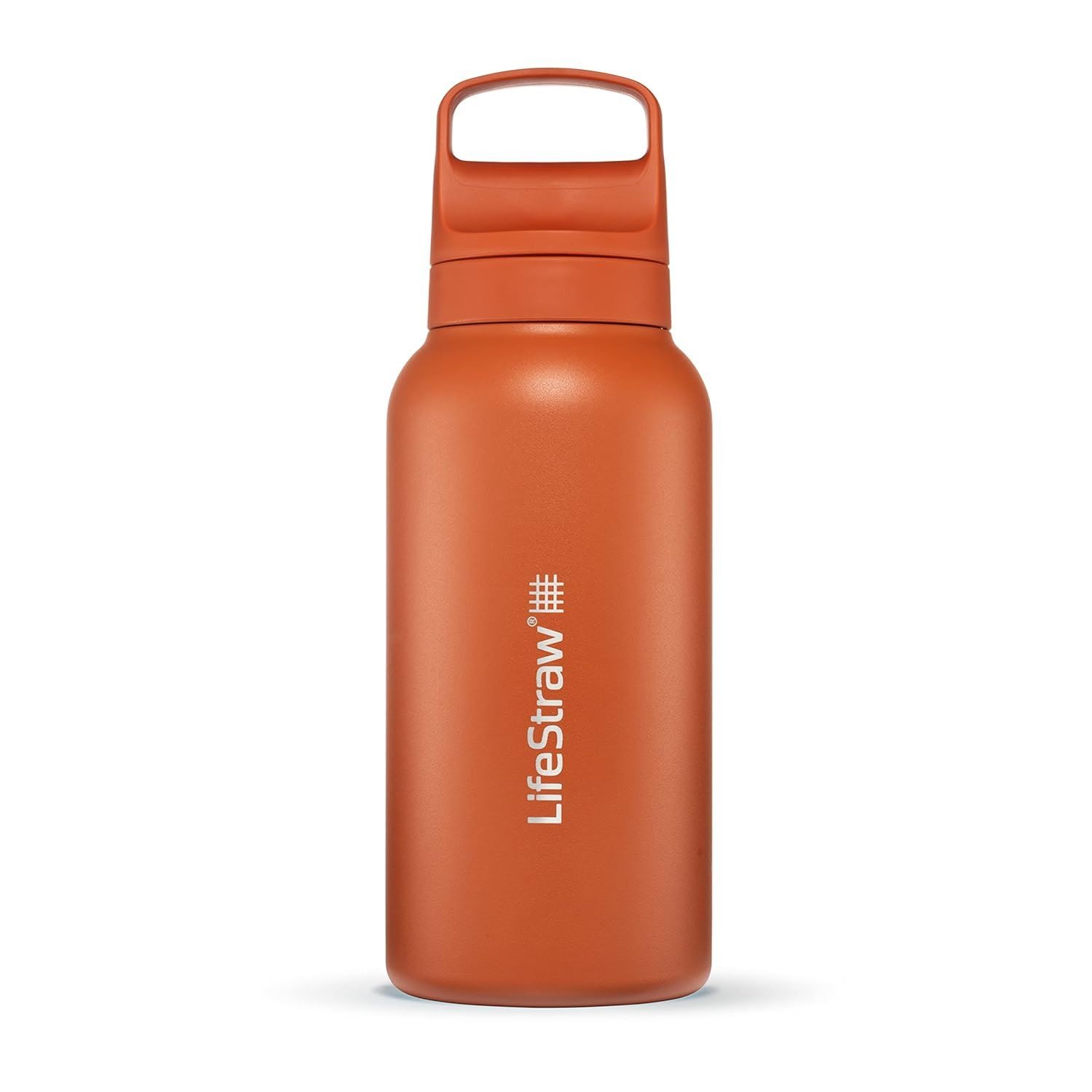 LifeStraw Go 2.0 Stainless Steel Water Filter Bottle 700ml - Kyoto Orange