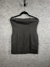 Fashion Nova black strapless mini dress 