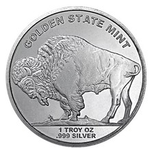 Silver - 1 oz Buffalo Round (Golden State Mint) 89.71 per troy oz