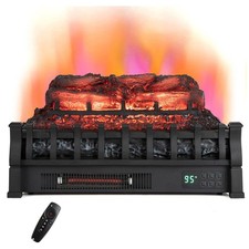 23" Electric Fireplace Logs Heater 1500W Realistic Flame Hearth Insert Wood Fire