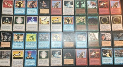 40 X Erste Deutsche Edition Magic The Gathering Karten 1994 Vintage Mtg