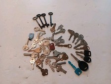 Vintage Key Lot Of 42, Skeleton, Car, And Others.
