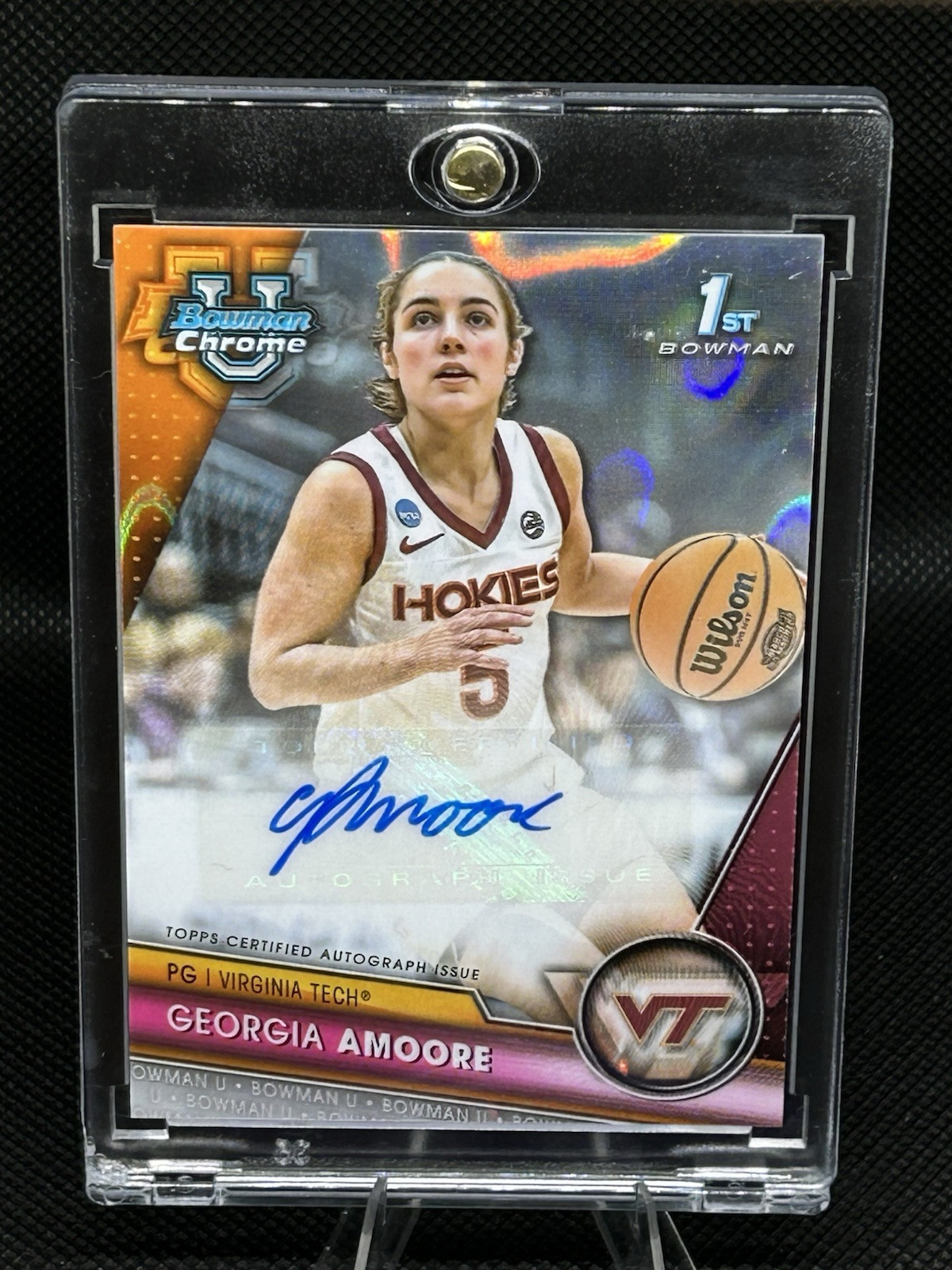 2023 Bowman University Chrome - Lava Refractor Auto /199 Georgia Amoore #BCPA-GA