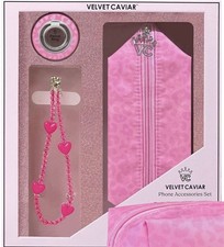 VELVET CAVIAR Phone Accessories Set - Hot Pink Leopard