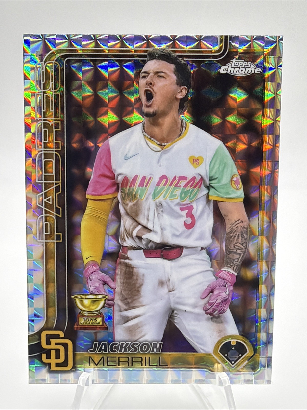 2025 Topps Chrome - Jackson Merrill #61 Geometric Refractor