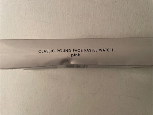 AVON Watch Classic Round Face Pastel Pink Strap NEW May Need Battery - Picture 4 of 5