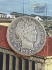 1902-O Barber Quarter 🇺🇸