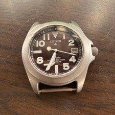 Citizen Promaster 7878-H16714 Eco-Drive Titanium Black Silver Solar Mens Watch