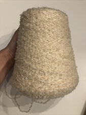 Beige BOUCLE Ply Cone Peruvian Huarizo Alpaca/Nylon Yarn